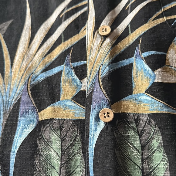 Men’s Paradise Collection XXL Hawaiian print floral 100% washable silk button - Picture 3 of 9